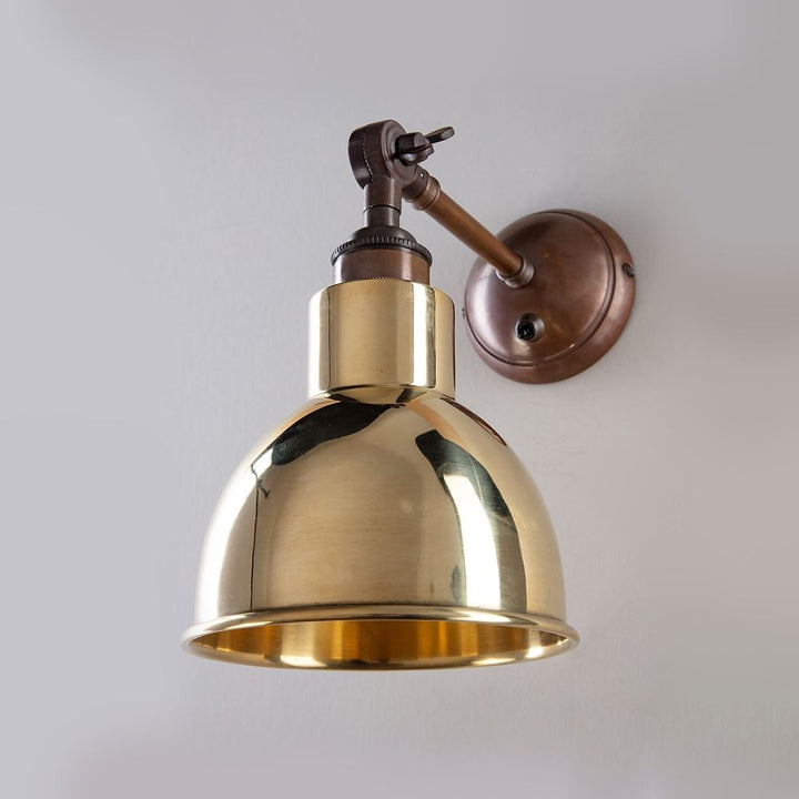 Churchill Wall Light : Adjustable Arm : Metal Shades