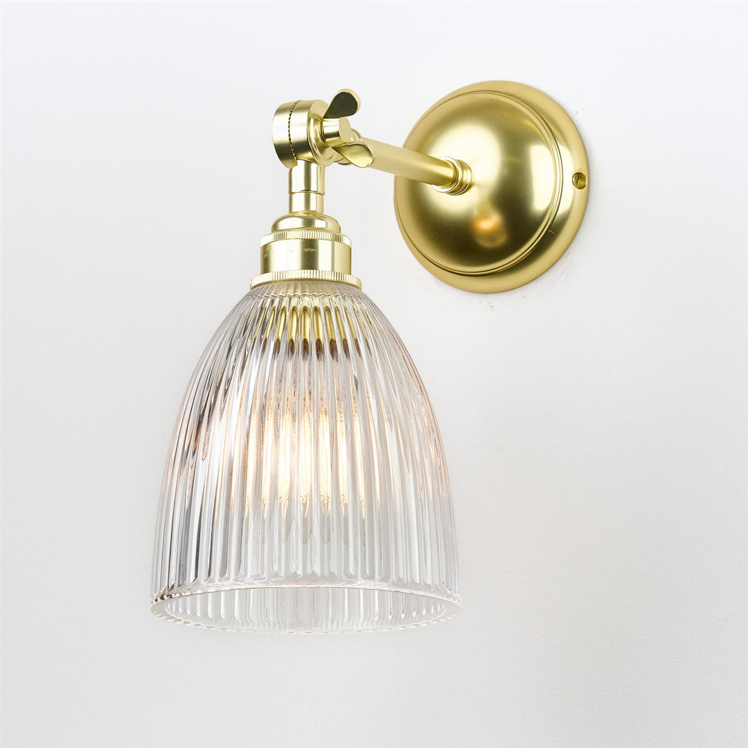 Elongated Prismatic Wall Light : Adjustable Arm