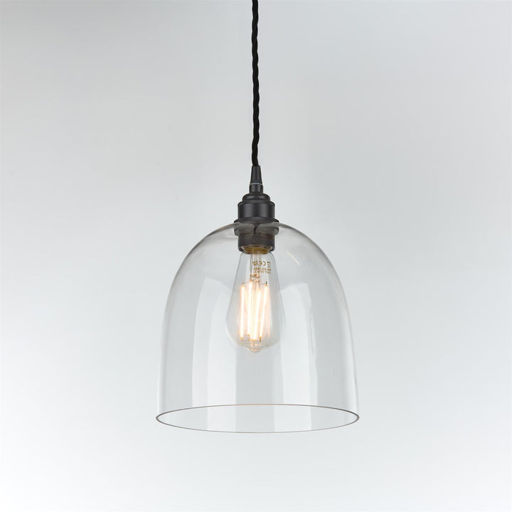 Bell Blown Glass Pendant Light