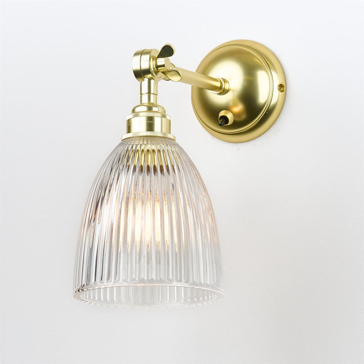 Elongated Prismatic Wall Light : Adjustable Arm