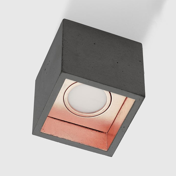 Concrete Box Ceiling Light