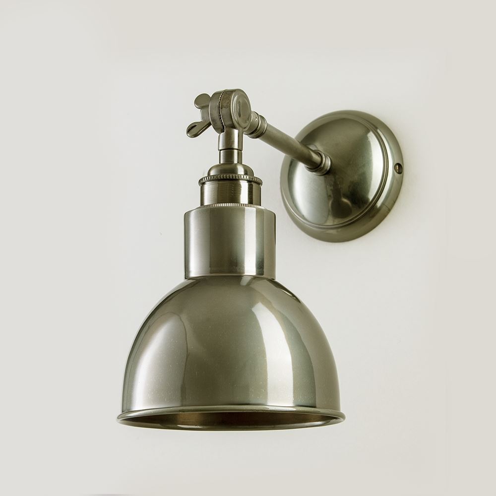 Churchill Wall Light : Adjustable Arm : Metal Shades