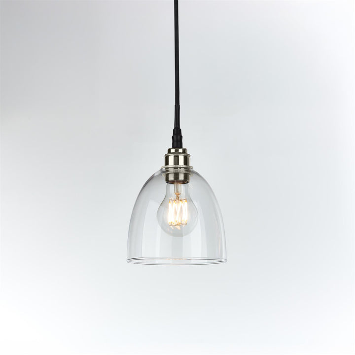 Bell Blown Glass Pendant : Bathroom Version