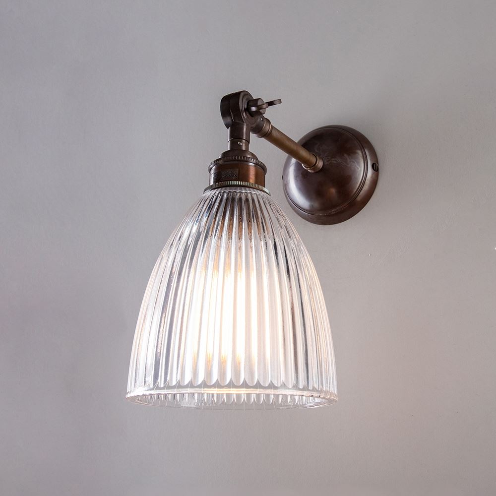 Elongated Prismatic Wall Light : Adjustable Arm