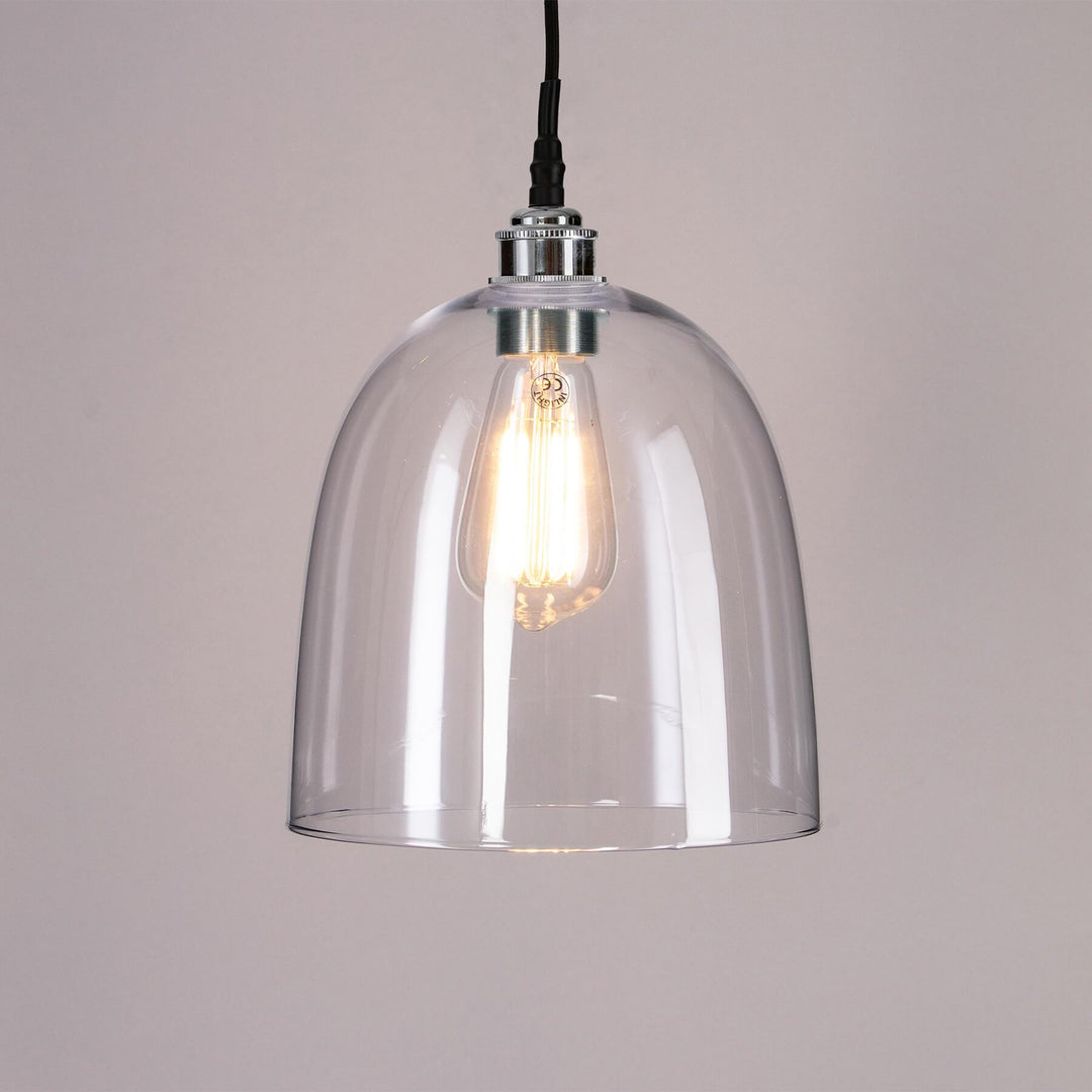 Bell Blown Glass Pendant : Bathroom Version