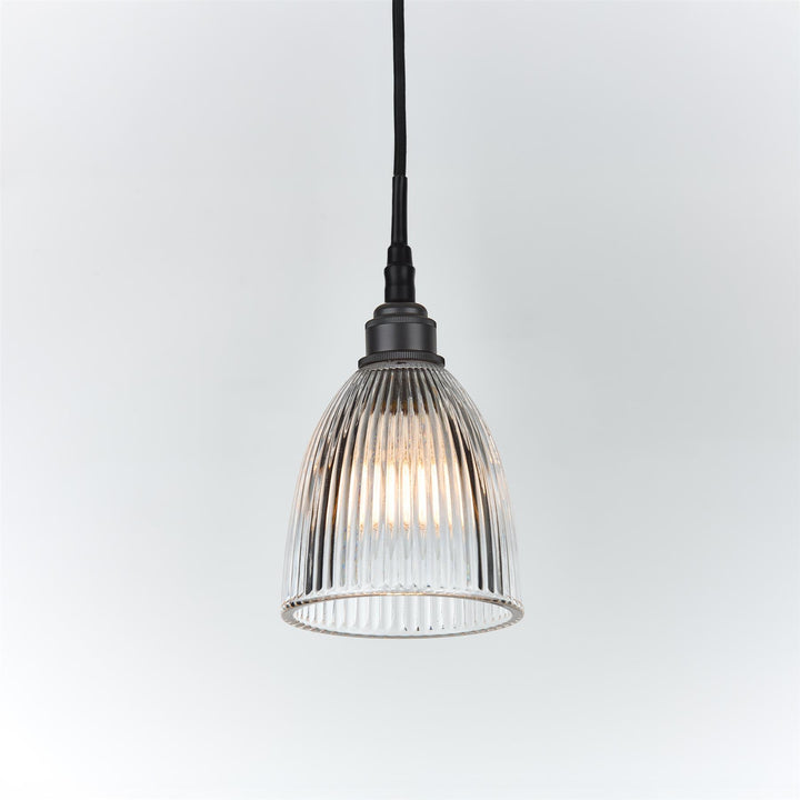 Elongated Prismatic Pendant Light : Bathroom Version