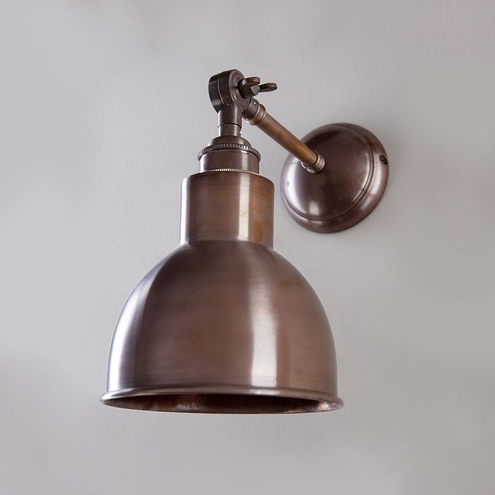 Churchill Wall Light : Adjustable Arm : Metal Shades