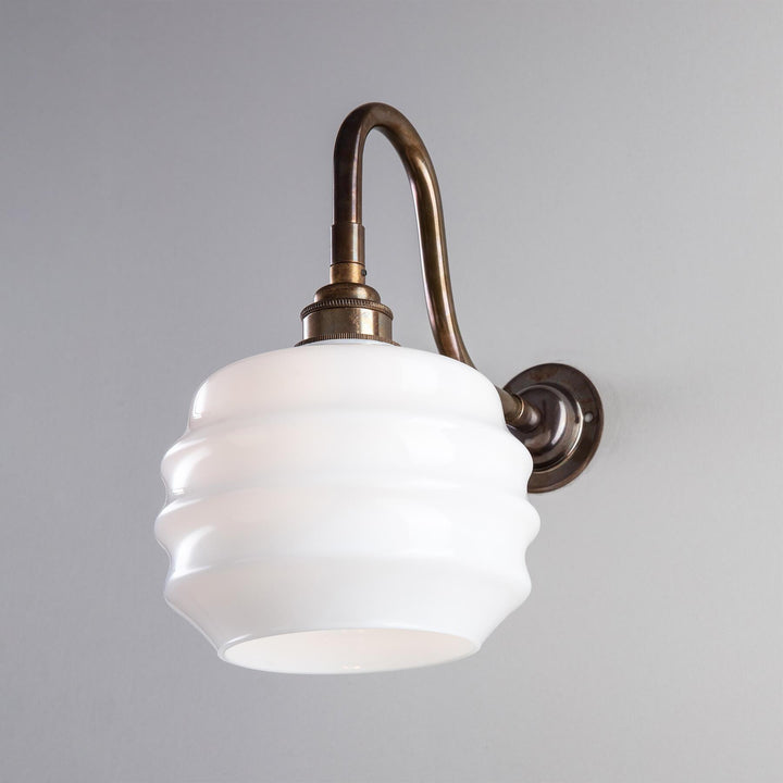Deco Wall Light : Swan Arm : Bathroom Version