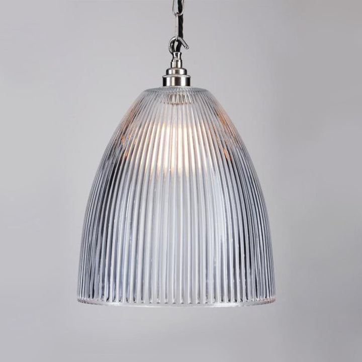 Elongated Prismatic Pendant Light