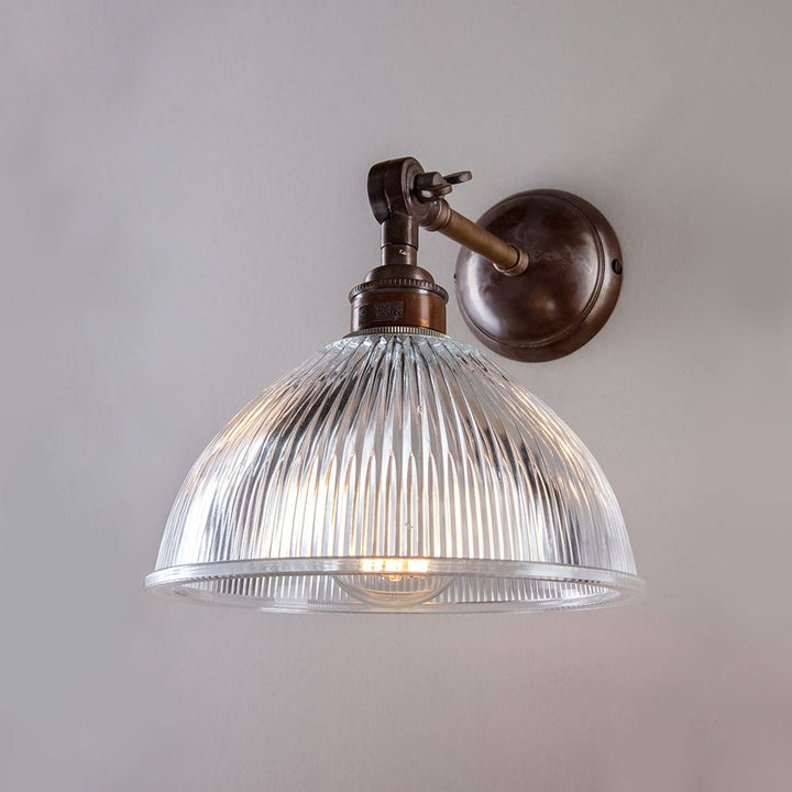 Prismatic Dome Wall Light : Adjustable Arm