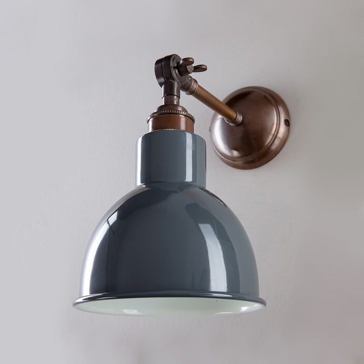 Churchill Wall Light : Adjustable Arm : Coloured Shades