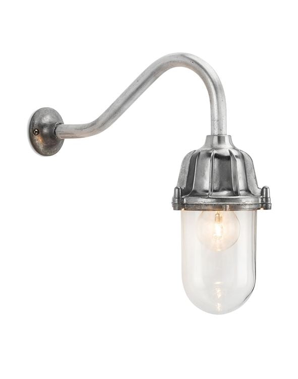 Cast Aluminium Swan Neck Wall Light