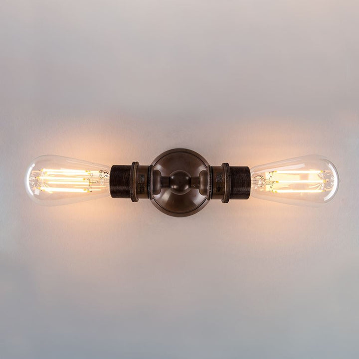 Twin Industrial Wall Light