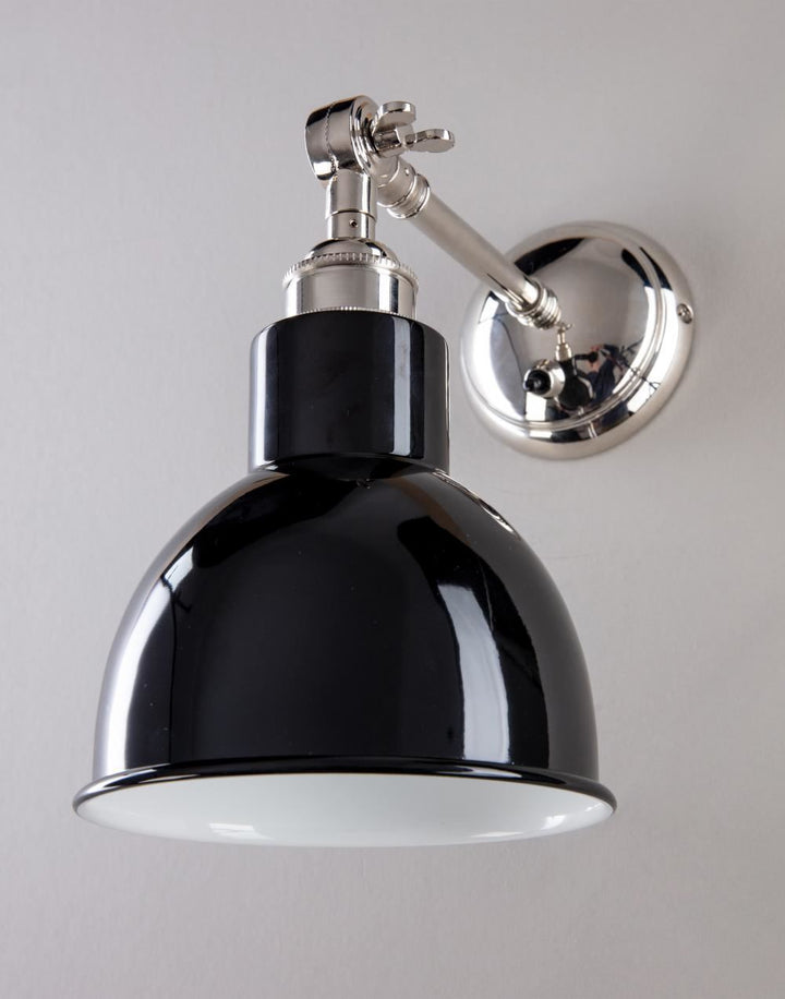 Churchill Wall Light : Adjustable Arm : Coloured Shades
