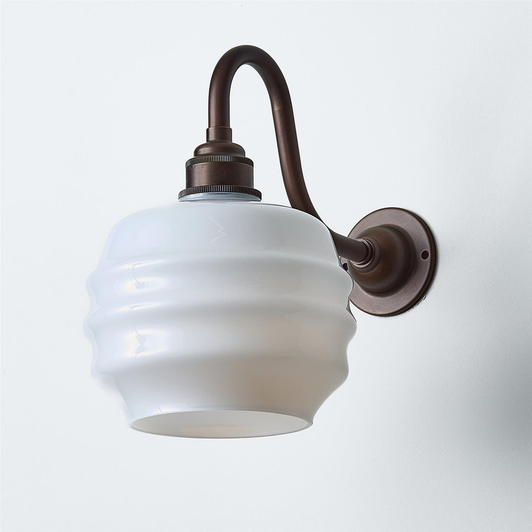 Deco Wall Light : Swan Arm : Bathroom Version