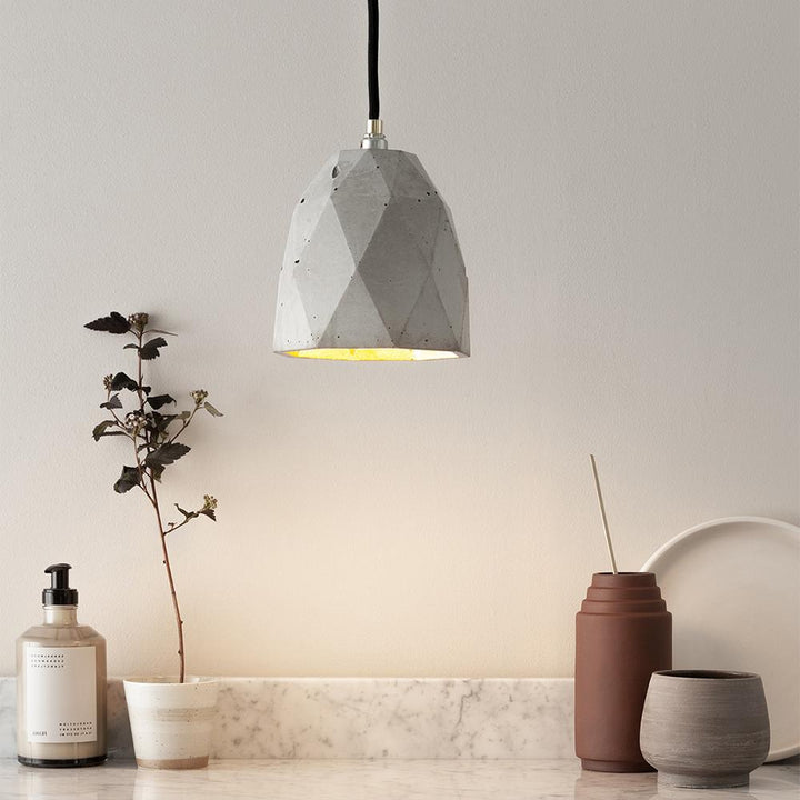 Concrete Dome Pendant Light