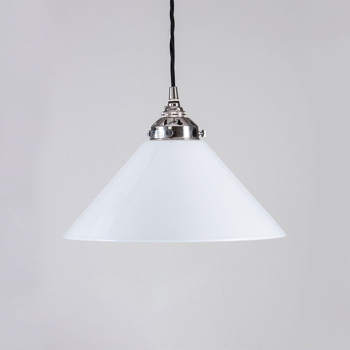 Conical Opal Glass Pendant Light : B22