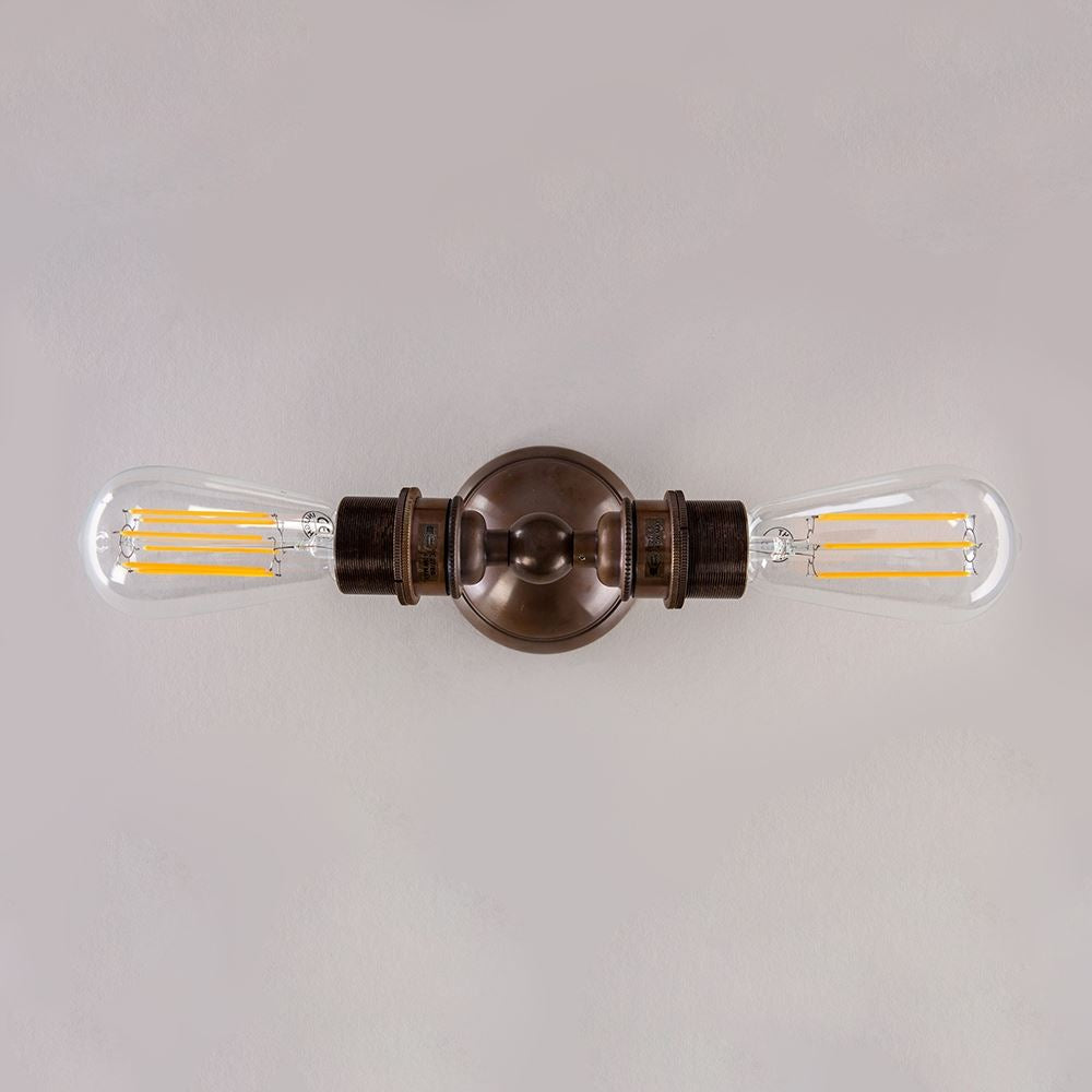 Twin Industrial Wall Light