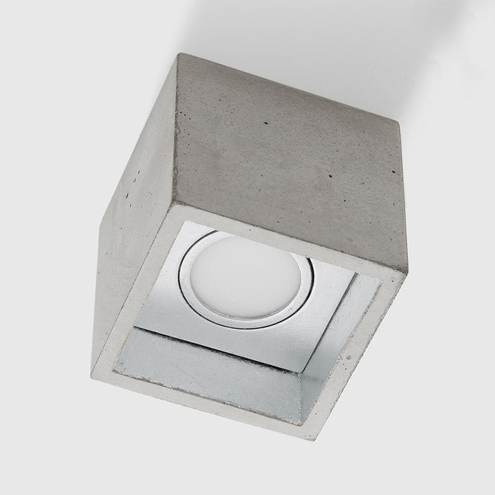 Concrete Box Ceiling Light