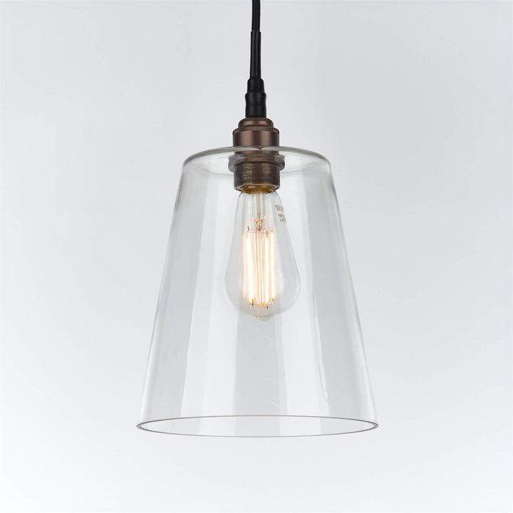 Tapered Blown Pendant Light : Bathroom Version