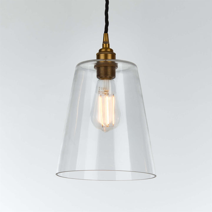 Tapered Blown Pendant Light