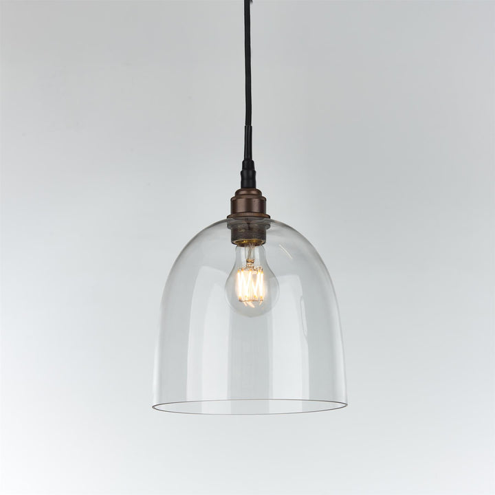Bell Blown Glass Pendant : Bathroom Version