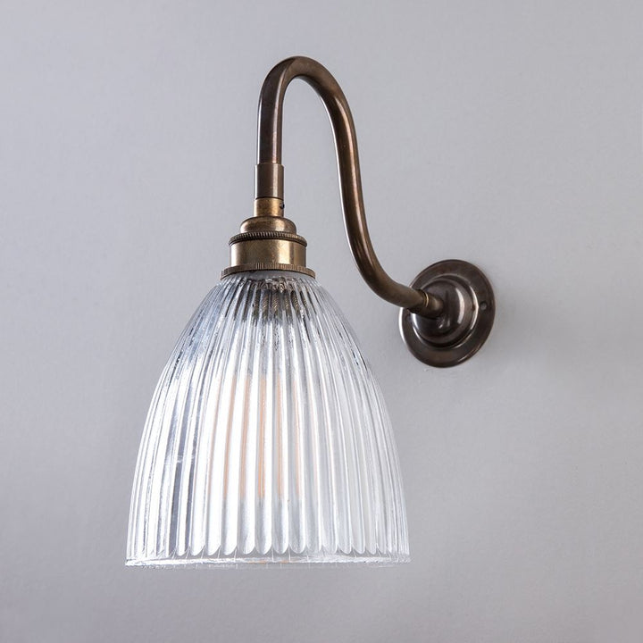Elongated Prismatic Wall Light : Swan Arm