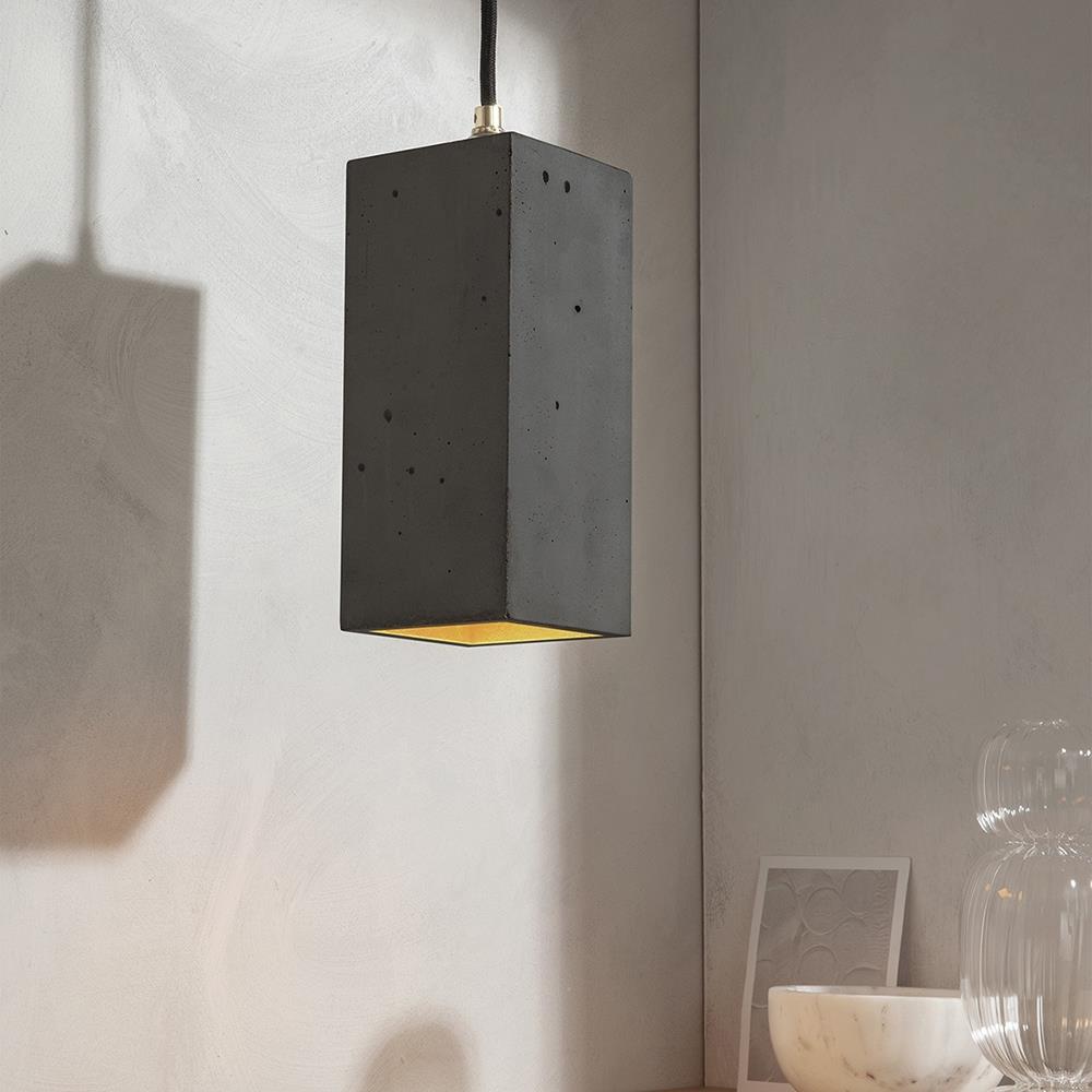 Concrete Drop Pendant Light