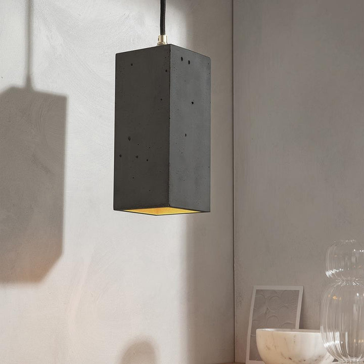 Concrete Drop Pendant Light