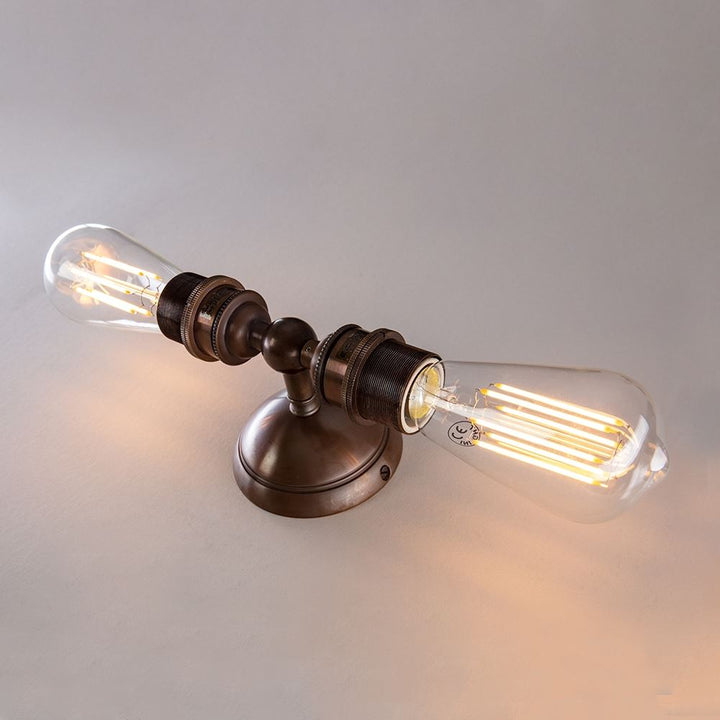 Twin Industrial Wall Light