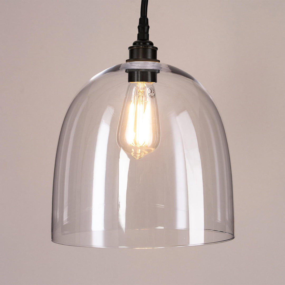 Bell Blown Glass Pendant : Bathroom Version
