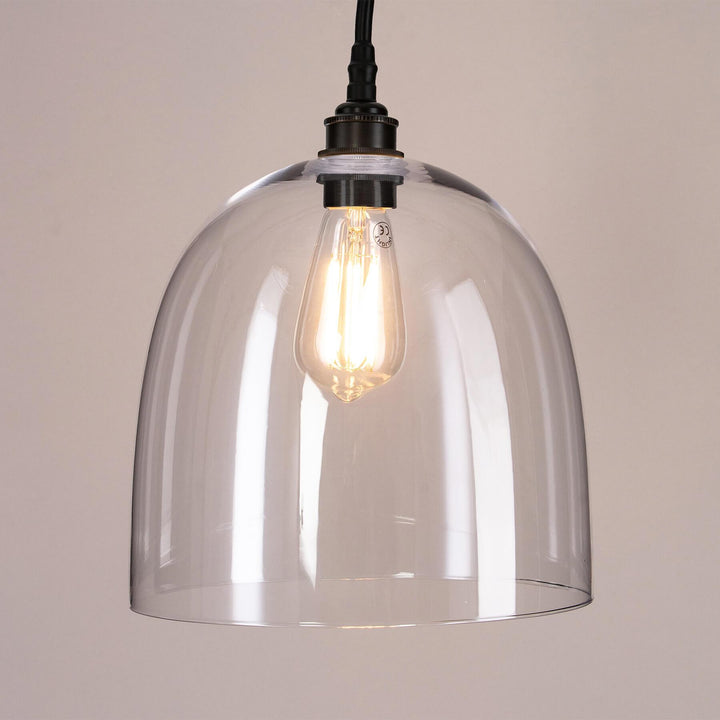 Bell Blown Glass Pendant : Bathroom Version