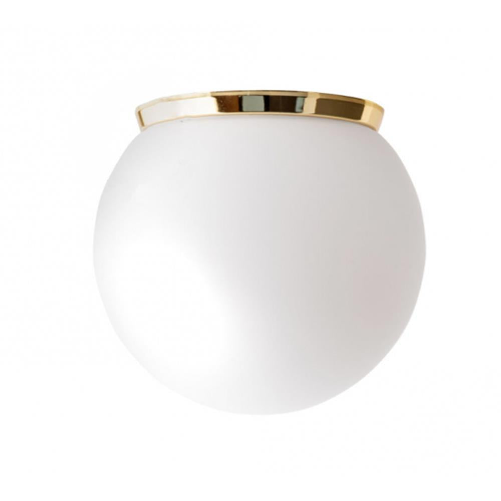 Glass Globe Bathroom Wall / Ceiling Light