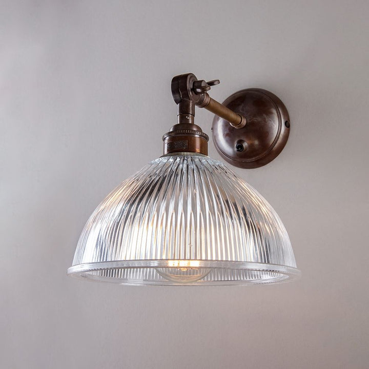 Prismatic Dome Wall Light : Adjustable Arm