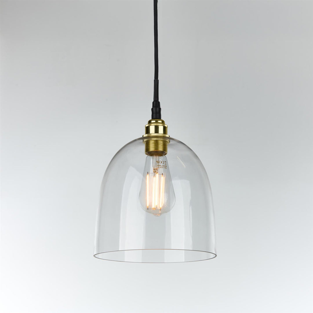 Bell Blown Glass Pendant : Bathroom Version