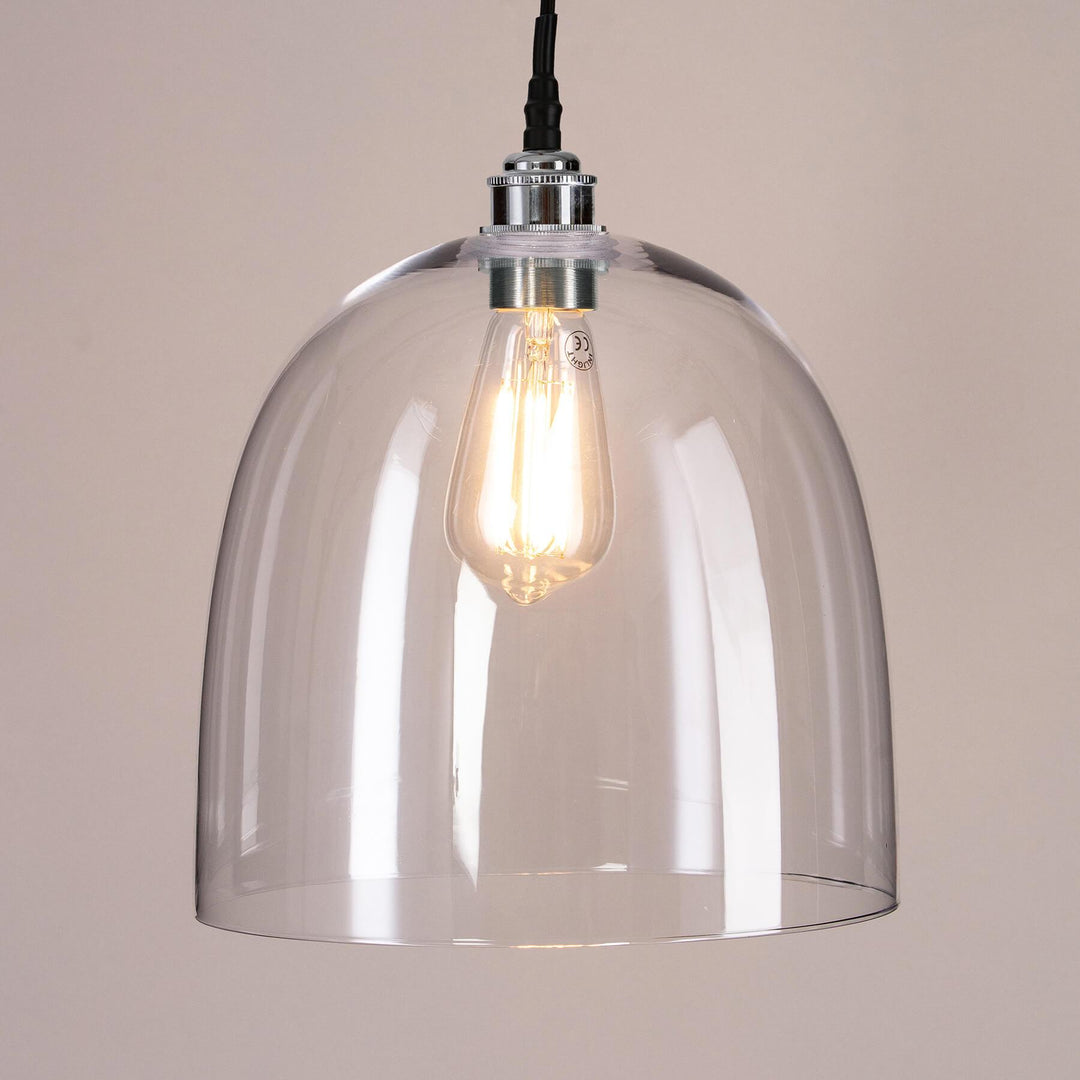 Bell Blown Glass Pendant : Bathroom Version