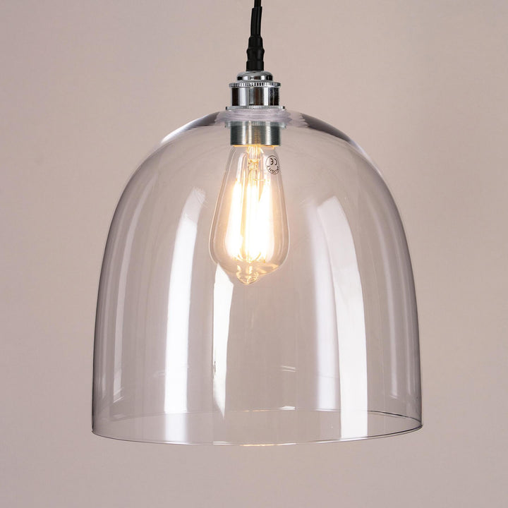 Bell Blown Glass Pendant : Bathroom Version