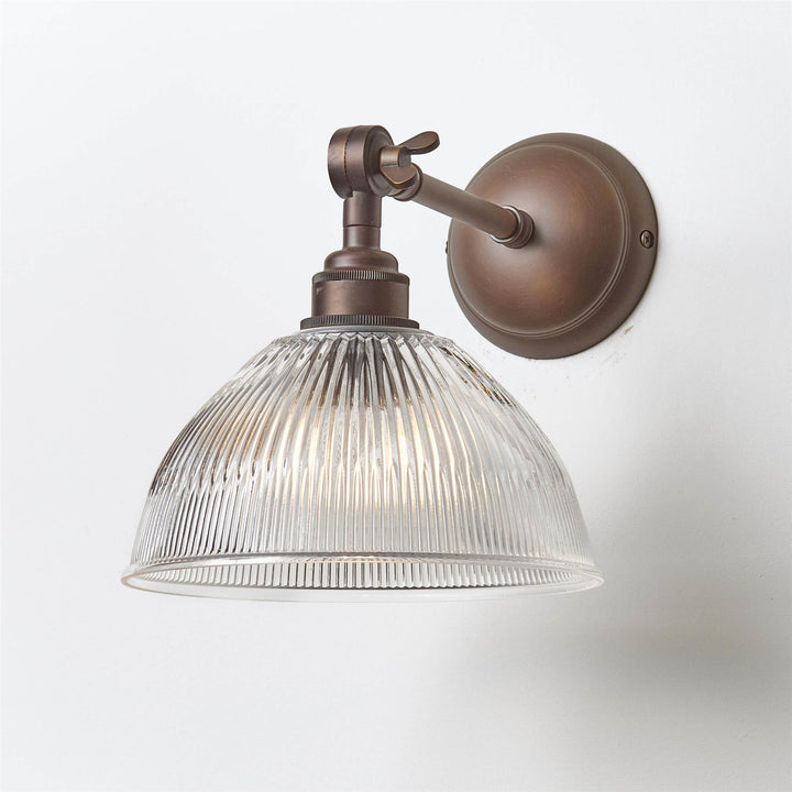 Prismatic Dome Wall Light : Adjustable Arm