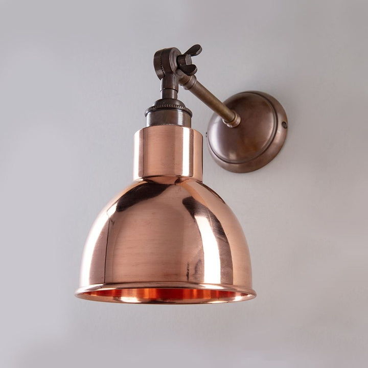 Churchill Wall Light : Adjustable Arm : Metal Shades